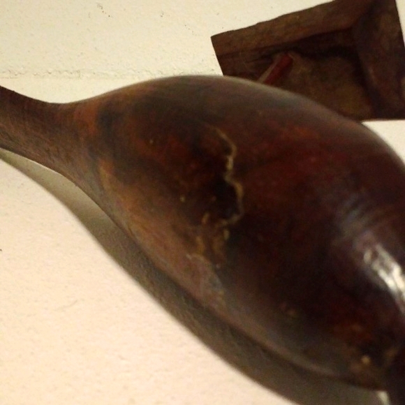 Artisan Hand Carved Rosewood Sandpiper Mid Century Modern Home Decor - Picture 5 of 11